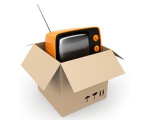 Large  "OLD" TV Box 33" x 24" x 24" (11.0 c/f)