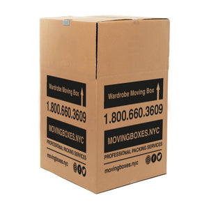 Short Wardrobe Box with Bar 24" x 20" x 34" (11.0 c/f)